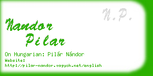 nandor pilar business card
